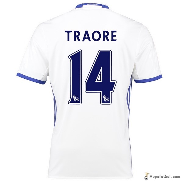 Camiseta Chelsea Replica Tercera Ropa Traore 2016/17 Blanco
